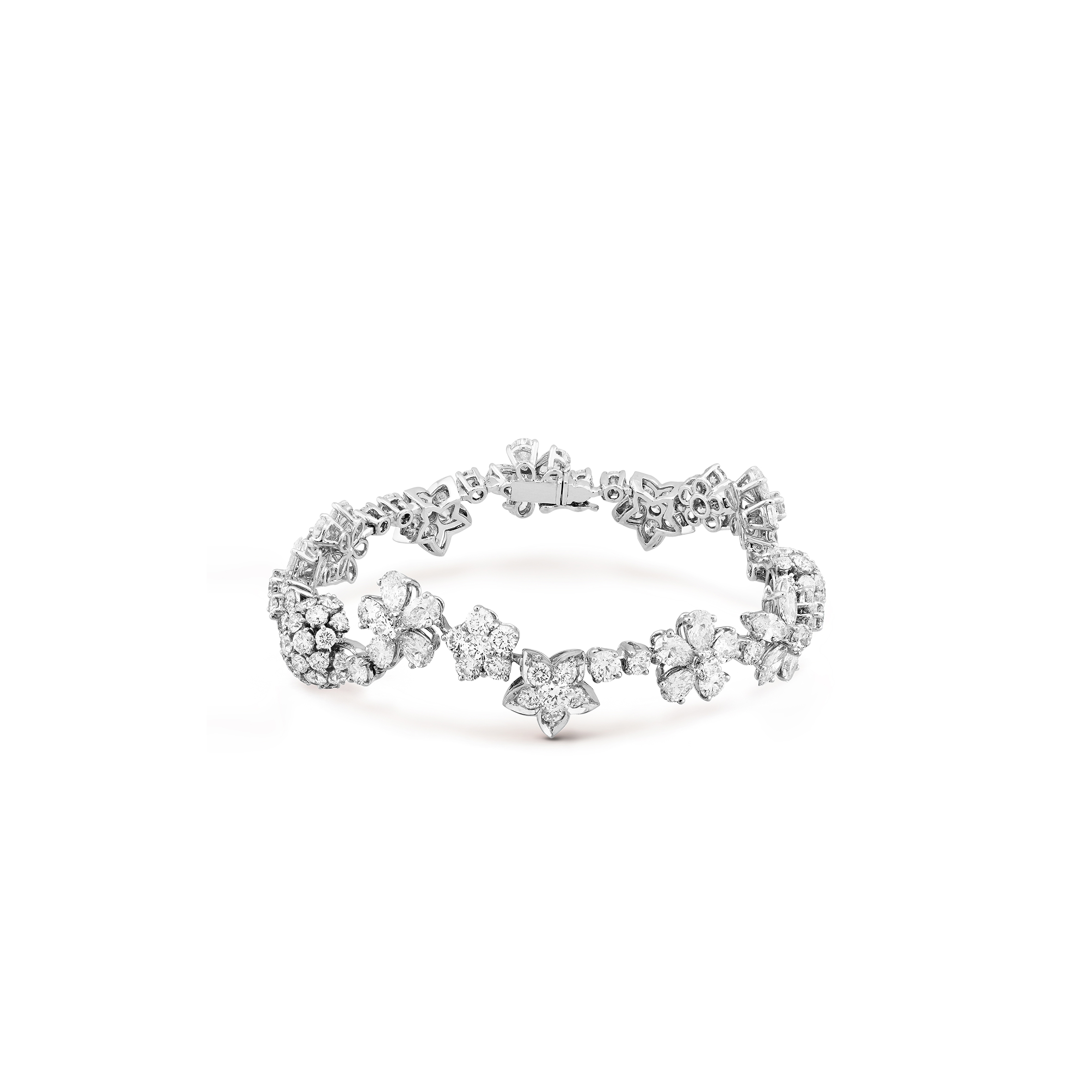 VAN CLEEF ARPELS FOLIE DES PRÉS BRACELET - WHITE GOLD, DIAMOND  VCARP05B00